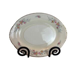 Homer Laughlin Ferndale Eggshell Nautilus N1627 Oval Serving Platter – 11"